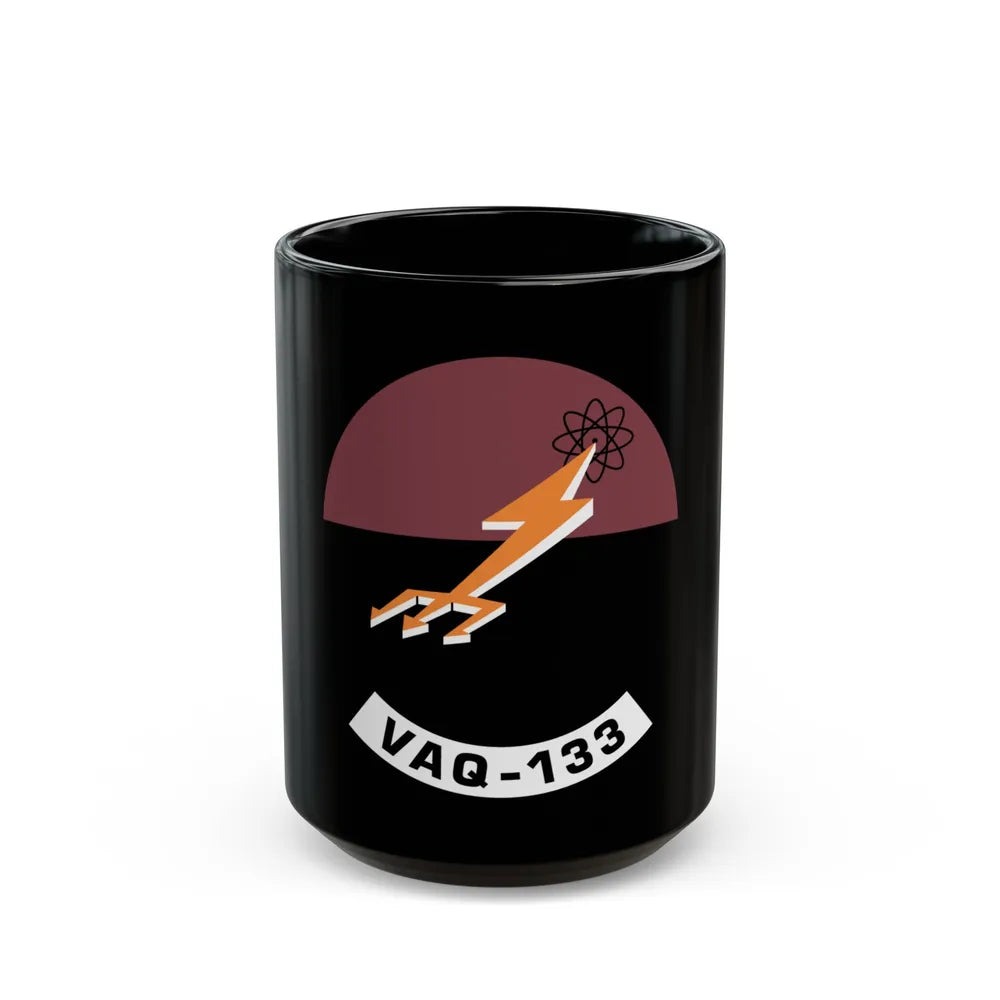 VAQ 133 (U.S. Navy) Black Coffee Mug-15oz-Go Mug Yourself