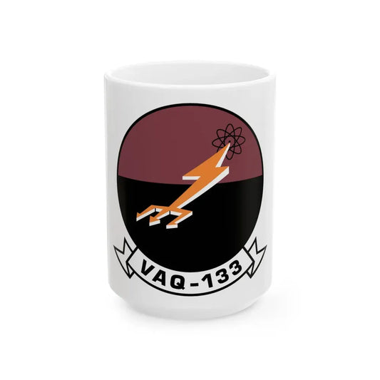 VAQ 133 (U.S. Navy) White Coffee Mug 15oz - Go Mug Yourself