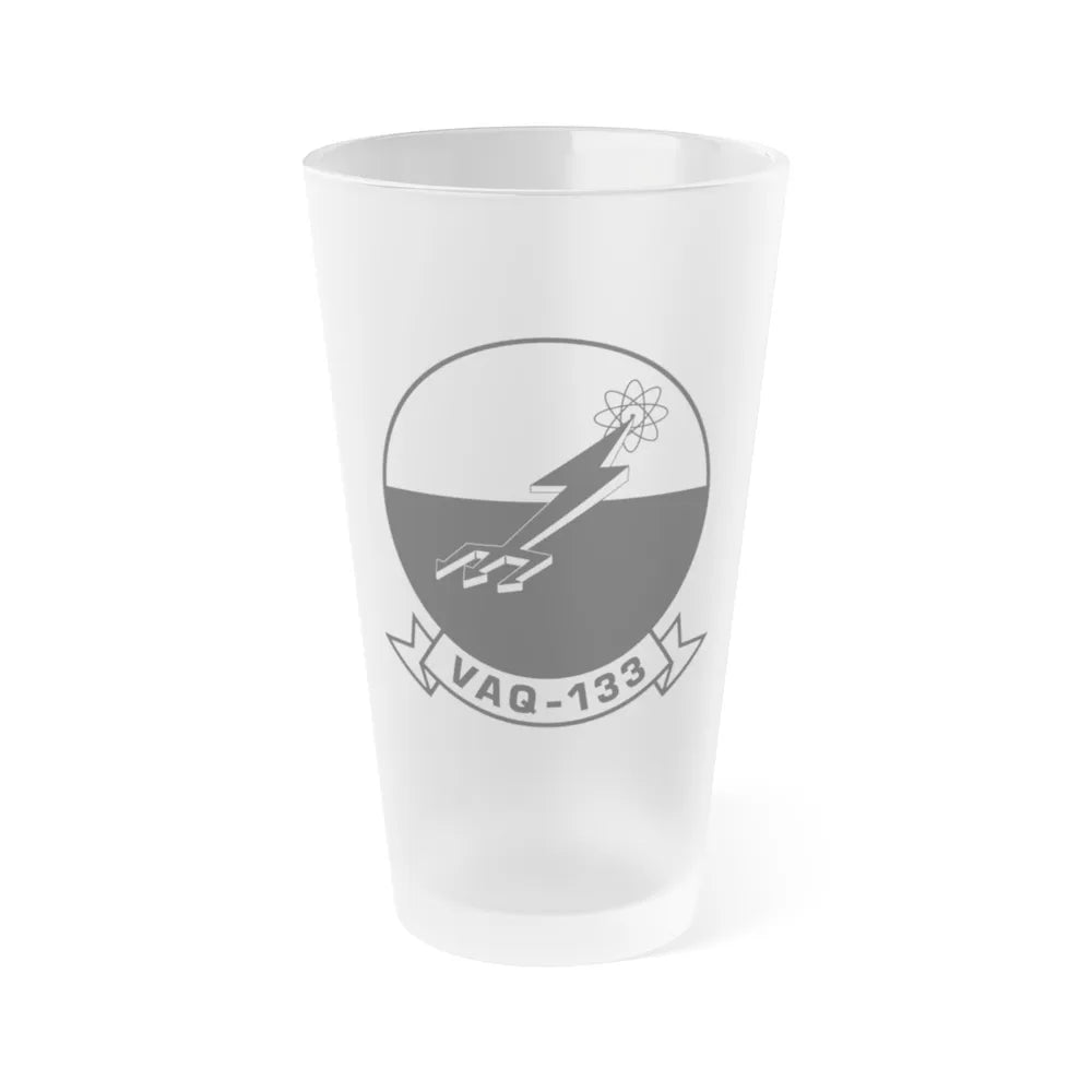 VAQ 133BW (U.S. Navy) Frosted Pint Glass 16oz-Go Mug Yourself