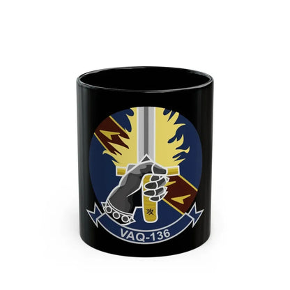 VAQ 136 Electronic Attack Squadron 136 (U.S. Navy) Black Coffee Mug 11oz - Go Mug Yourself