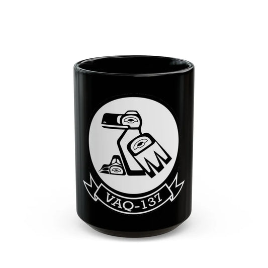 VAQ 137 Electronic Attack Squadron 137 (U.S. Navy) Black Coffee Mug-15oz-Go Mug Yourself