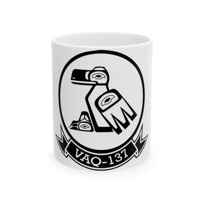 VAQ 137 Electronic Attack Squadron 137 (U.S. Navy) White Coffee Mug-11oz-Go Mug Yourself