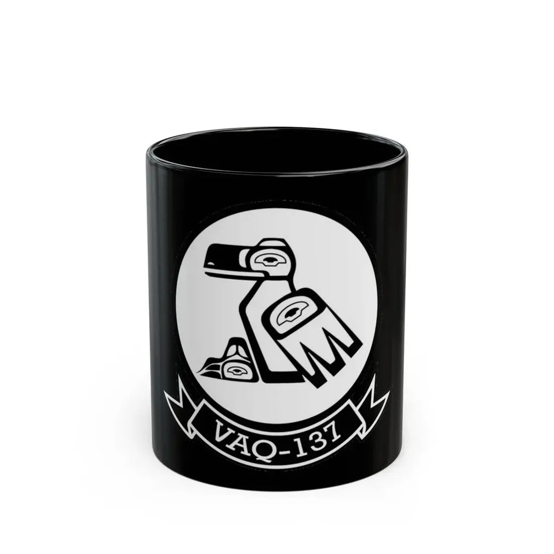 VAQ 137 Electronic Attack Squadron 137 (U.S. Navy) Black Coffee Mug 11oz - Go Mug Yourself