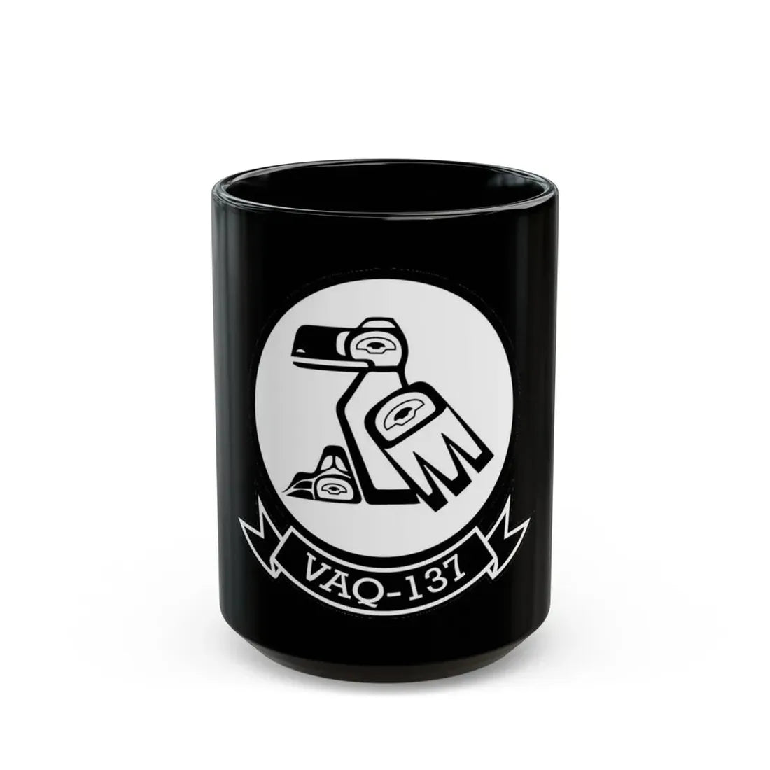 VAQ 137 Electronic Attack Squadron 137 (U.S. Navy) Black Coffee Mug 15oz - Go Mug Yourself