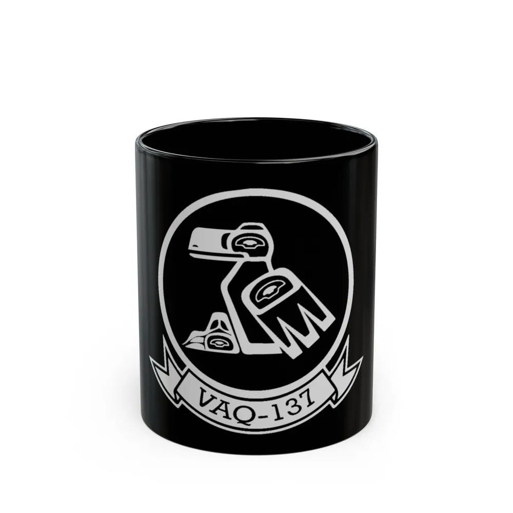 VAQ 137 ROOKS (U.S. Navy) Black Coffee Mug-11oz-Go Mug Yourself