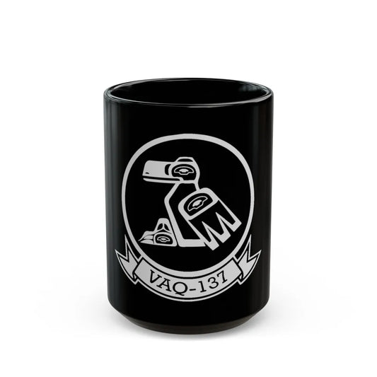 VAQ 137 ROOKS (U.S. Navy) Black Coffee Mug-15oz-Go Mug Yourself