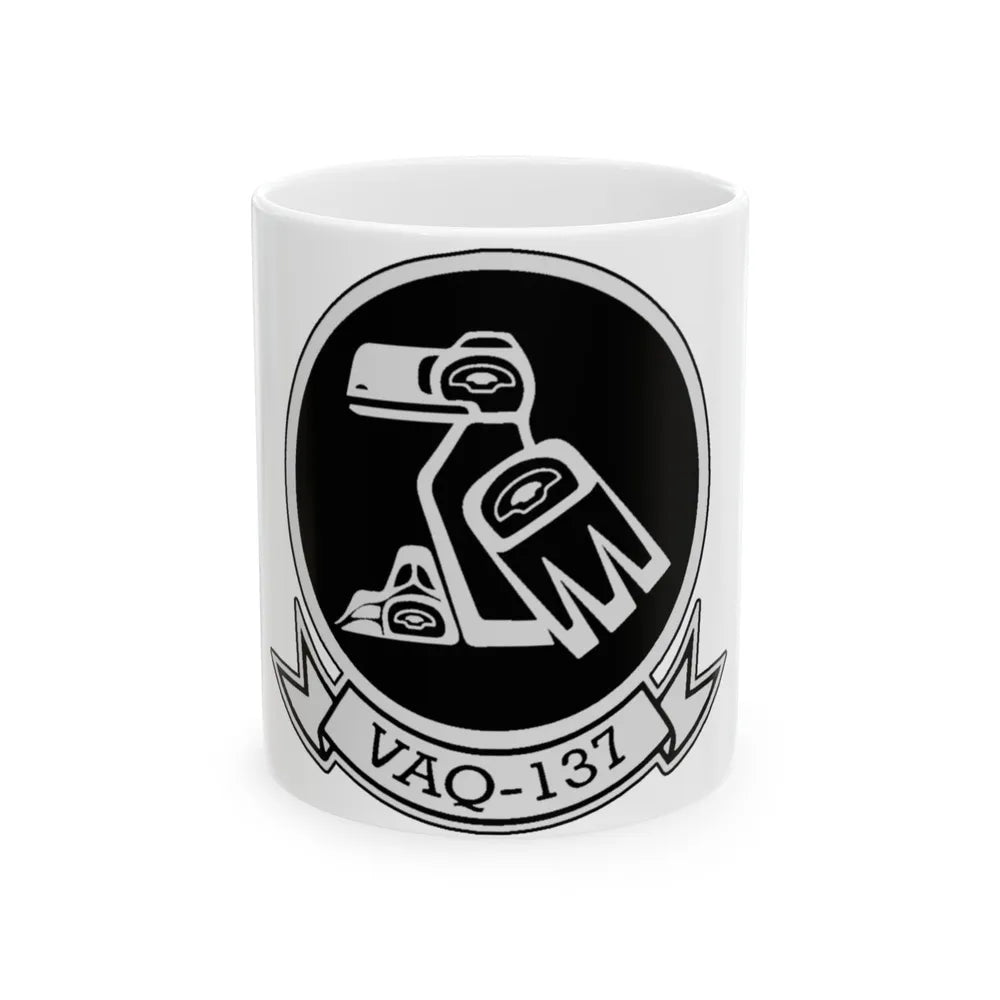 VAQ 137 ROOKS (U.S. Navy) White Coffee Mug-11oz-Go Mug Yourself