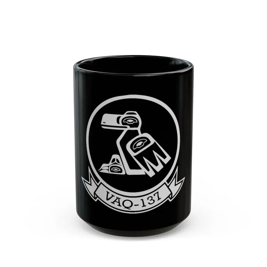 VAQ 137 ROOKS (U.S. Navy) Black Coffee Mug 15oz - Go Mug Yourself