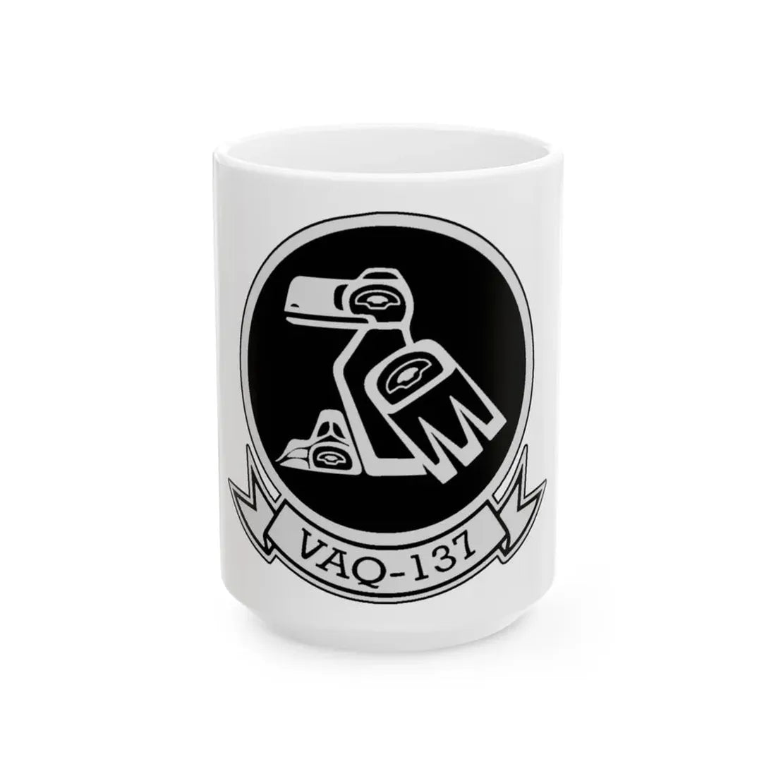 VAQ 137 ROOKS (U.S. Navy) White Coffee Mug 15oz - Go Mug Yourself