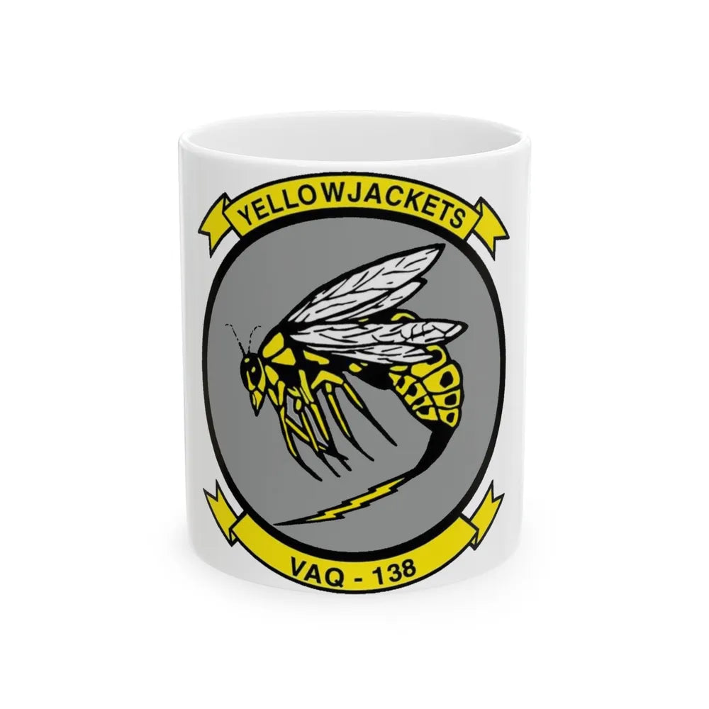 VAQ 138 Electronic Attack Squadron 138 (U.S. Navy) White Coffee Mug-11oz-Go Mug Yourself