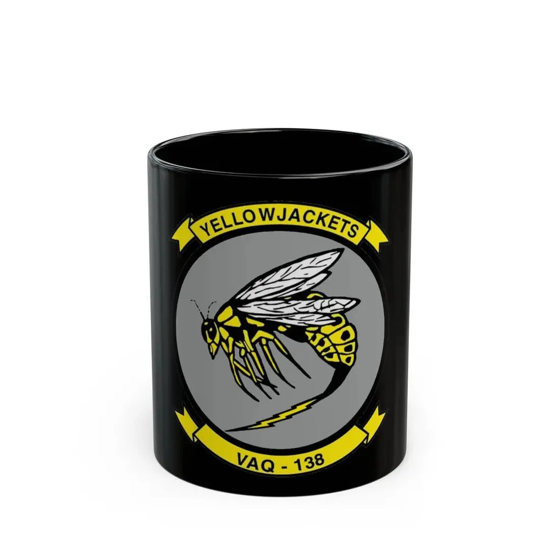 VAQ 138 Electronic Attack Squadron 138 (U.S. Navy) Black Coffee Mug 11oz - Go Mug Yourself
