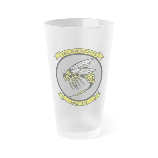VAQ 138 Electronic Attack Squadron 138 (U.S. Navy) Frosted Pint Glass 16oz Default Title - Go Mug Yourself