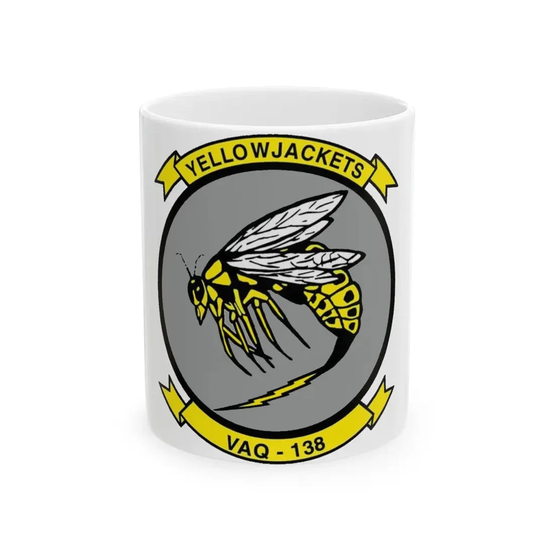 VAQ 138 Electronic Attack Squadron 138 (U.S. Navy) White Coffee Mug 11oz - Go Mug Yourself