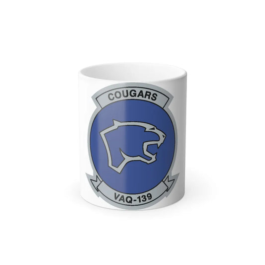 VAQ 139 Cougars (U.S. Navy) Color Changing Mug 11oz-11oz-Go Mug Yourself