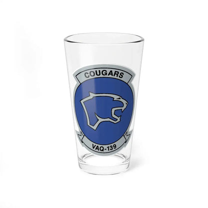 VAQ 139 Cougars (U.S. Navy) Pint Glass 16oz 16oz - Go Mug Yourself