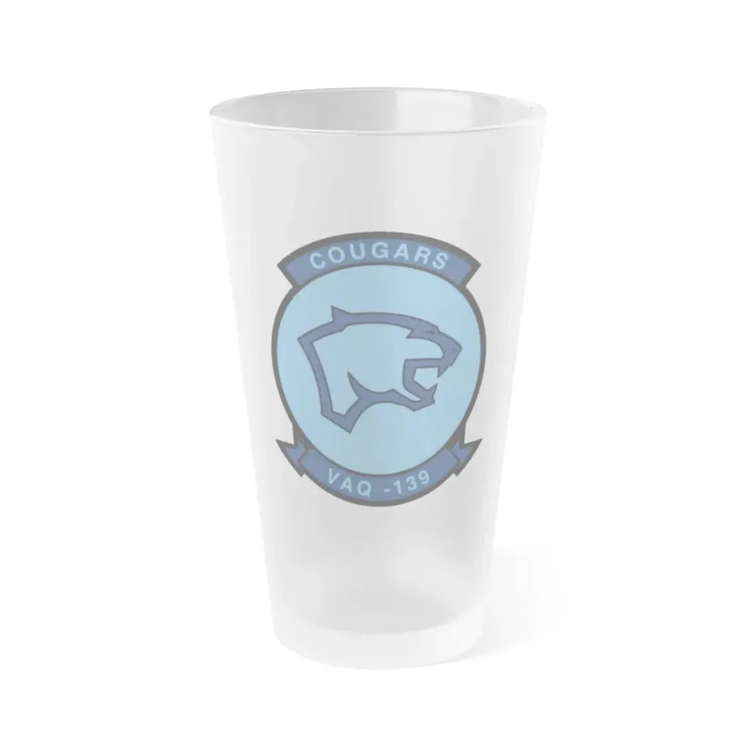 VAQ 139 (U.S. Navy) Frosted Pint Glass 16oz Default Title - Go Mug Yourself