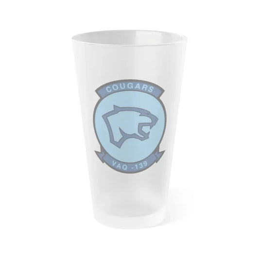 VAQ 139 (U.S. Navy) Frosted Pint Glass 16oz Default Title - Go Mug Yourself