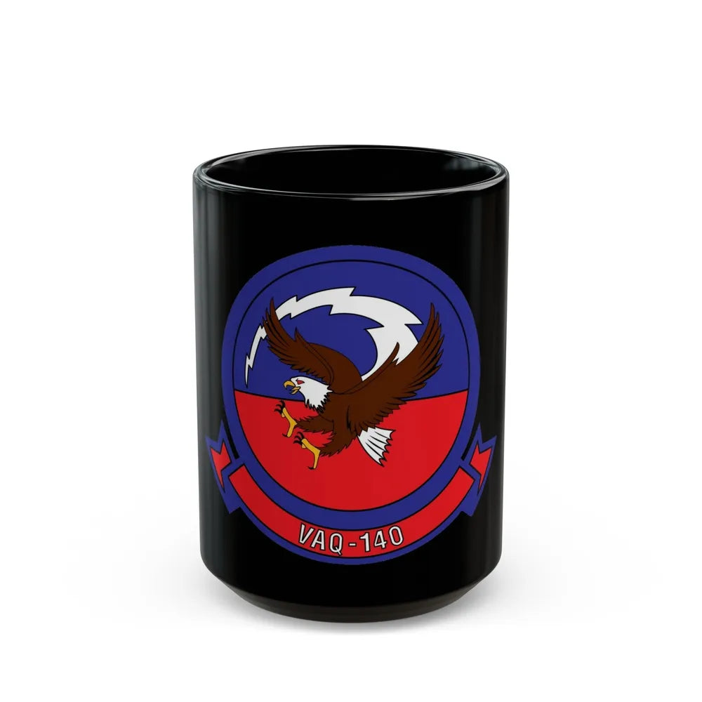 VAQ 140 Electronic Attack Squadron 140 (U.S. Navy) Black Coffee Mug-15oz-Go Mug Yourself