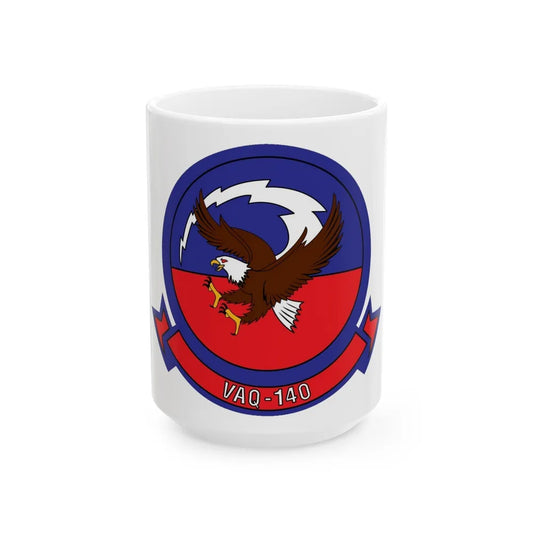 VAQ 140 Electronic Attack Squadron 140 (U.S. Navy) White Coffee Mug-15oz-Go Mug Yourself