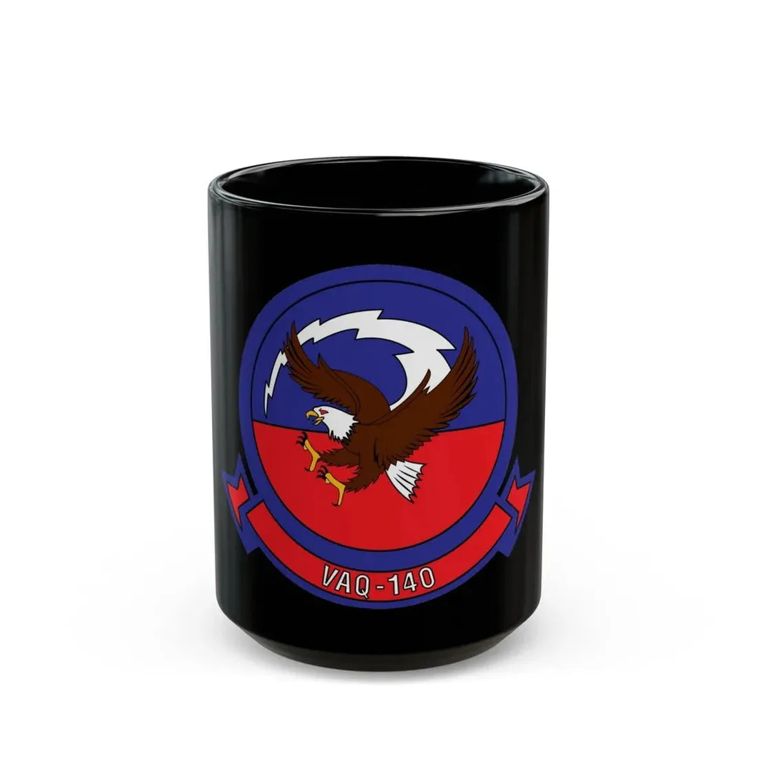 VAQ 140 Electronic Attack Squadron 140 (U.S. Navy) Black Coffee Mug 15oz - Go Mug Yourself