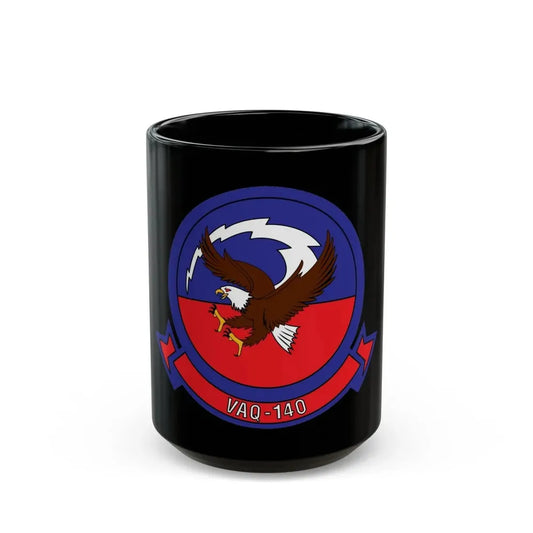 VAQ 140 Electronic Attack Squadron 140 (U.S. Navy) Black Coffee Mug 15oz - Go Mug Yourself