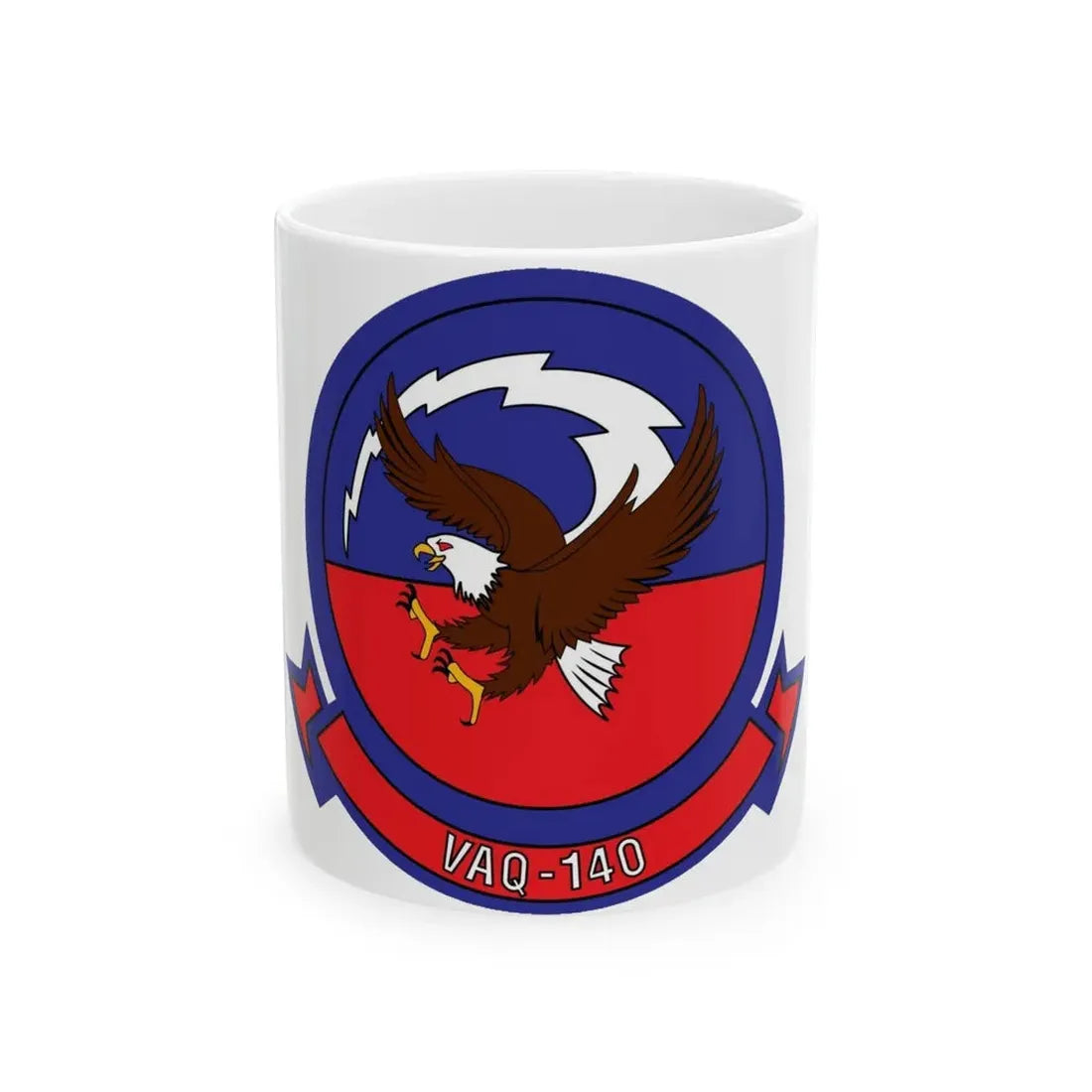 VAQ 140 Electronic Attack Squadron 140 (U.S. Navy) White Coffee Mug 11oz - Go Mug Yourself