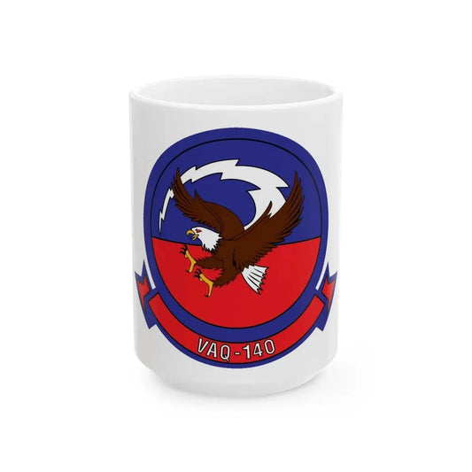 VAQ 140 Electronic Attack Squadron 140 (U.S. Navy) White Coffee Mug 15oz - Go Mug Yourself