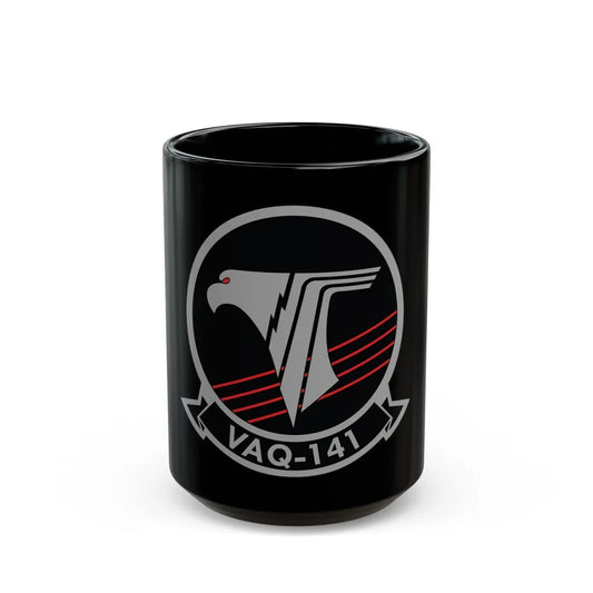 VAQ 141 Electronic Attack Squadron 141 (U.S. Navy) Black Coffee Mug-15oz-Go Mug Yourself