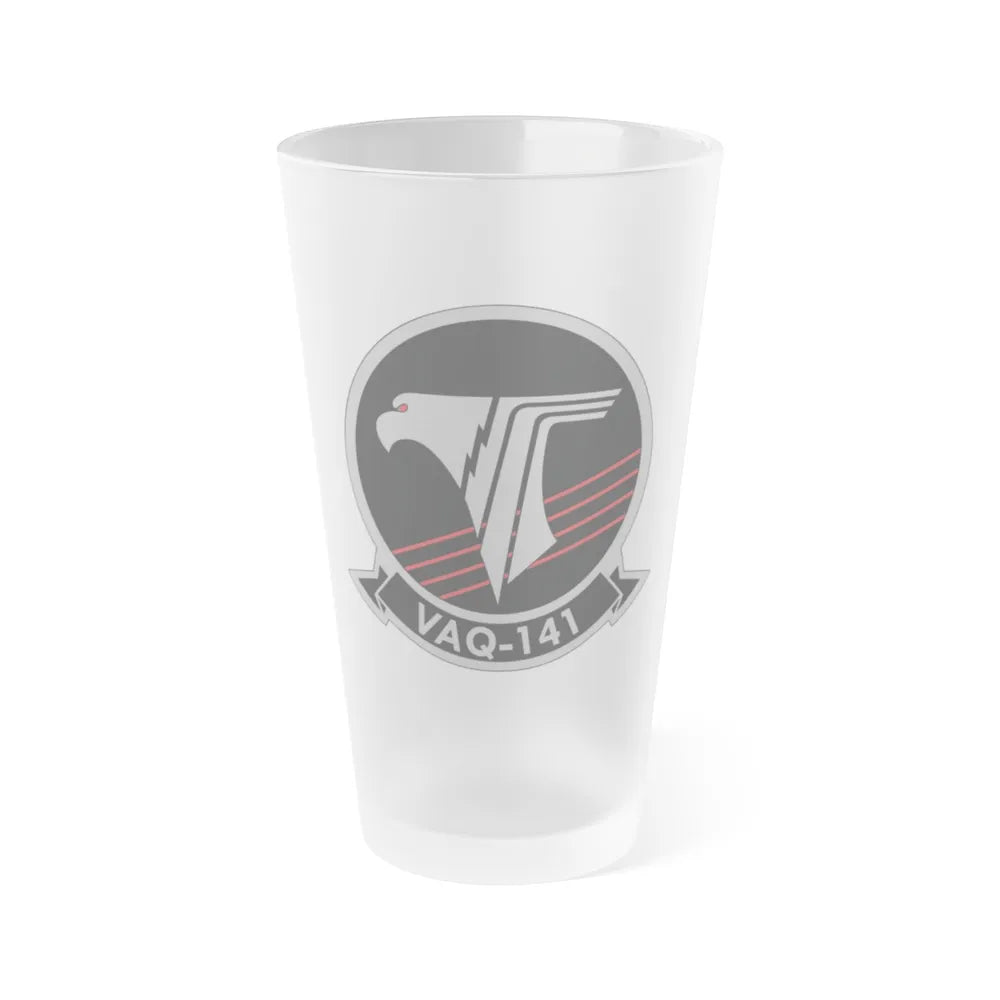 VAQ 141 Electronic Attack Squadron 141 (U.S. Navy) Frosted Pint Glass 16oz-Go Mug Yourself