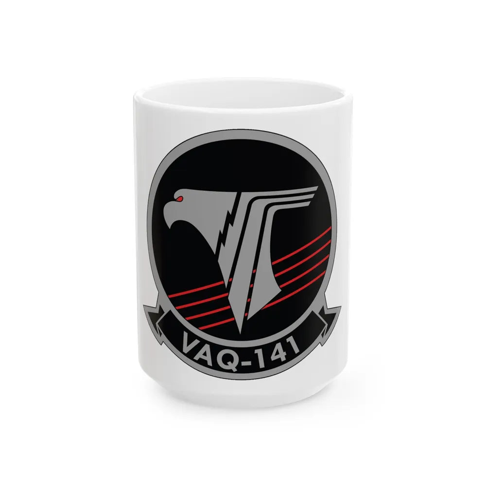 VAQ 141 Electronic Attack Squadron 141 (U.S. Navy) White Coffee Mug-15oz-Go Mug Yourself