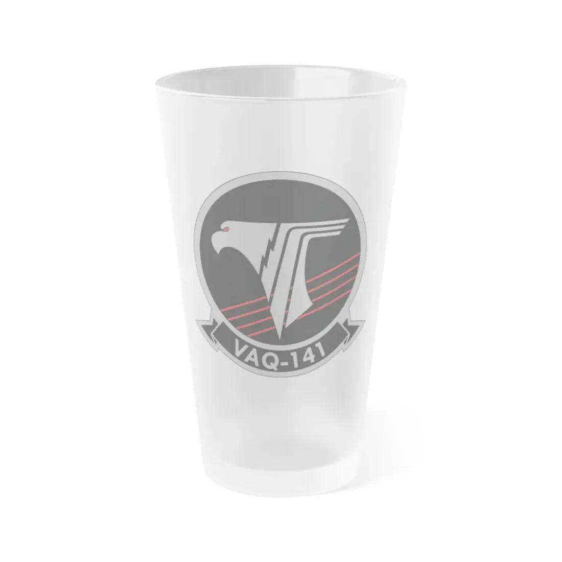VAQ 141 Electronic Attack Squadron 141 (U.S. Navy) Frosted Pint Glass 16oz Default Title - Go Mug Yourself