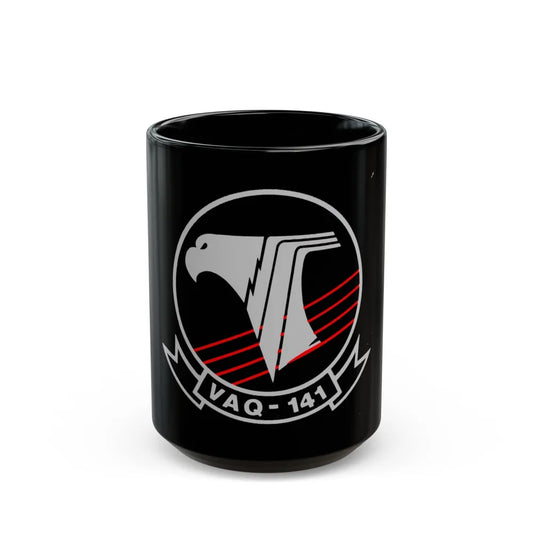 VAQ 141 (U.S. Navy) Black Coffee Mug-15oz-Go Mug Yourself