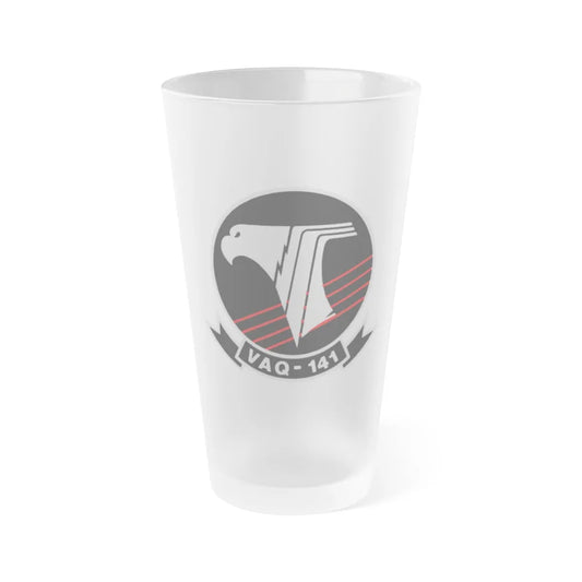 VAQ 141 (U.S. Navy) Frosted Pint Glass 16oz-Go Mug Yourself