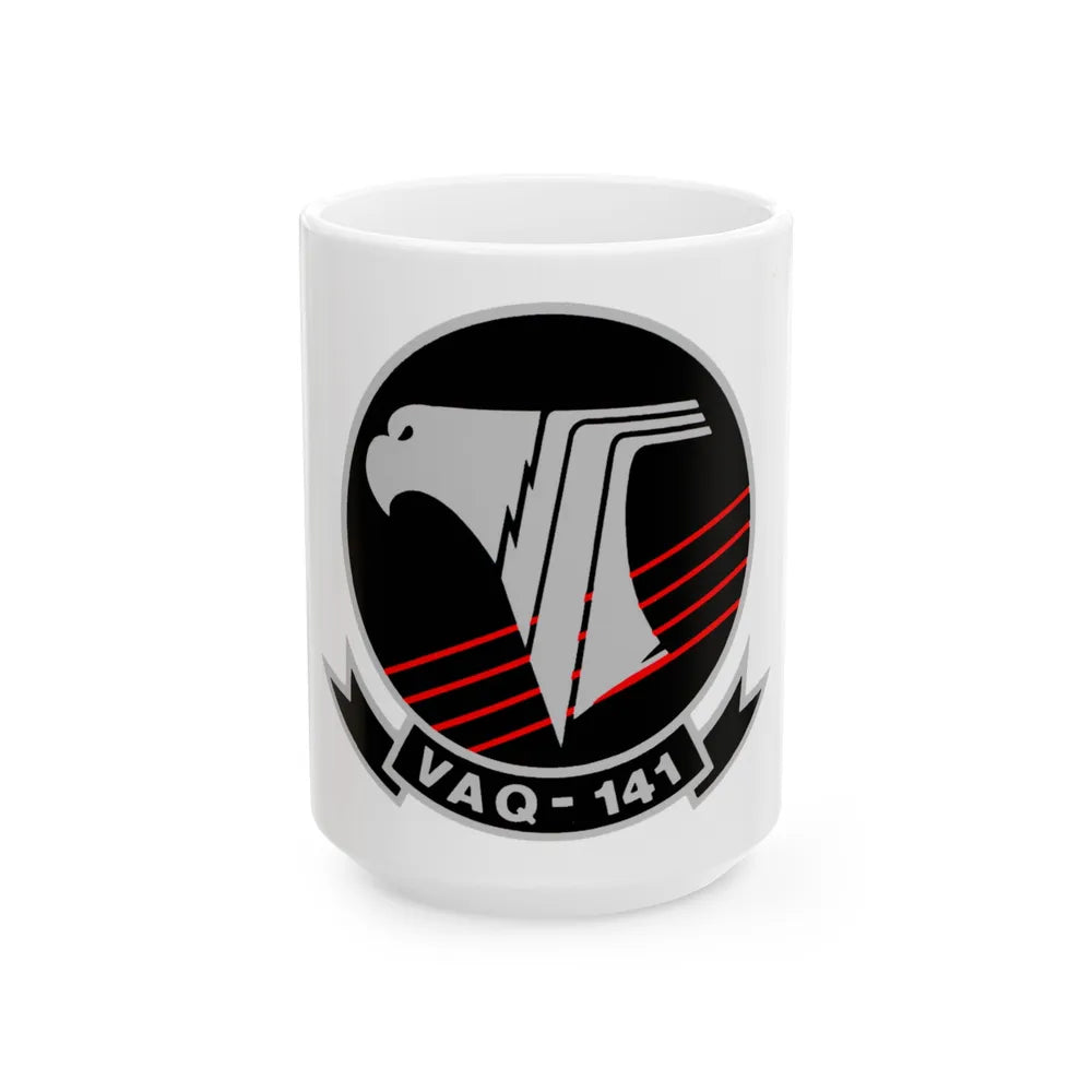 VAQ 141 (U.S. Navy) White Coffee Mug-15oz-Go Mug Yourself