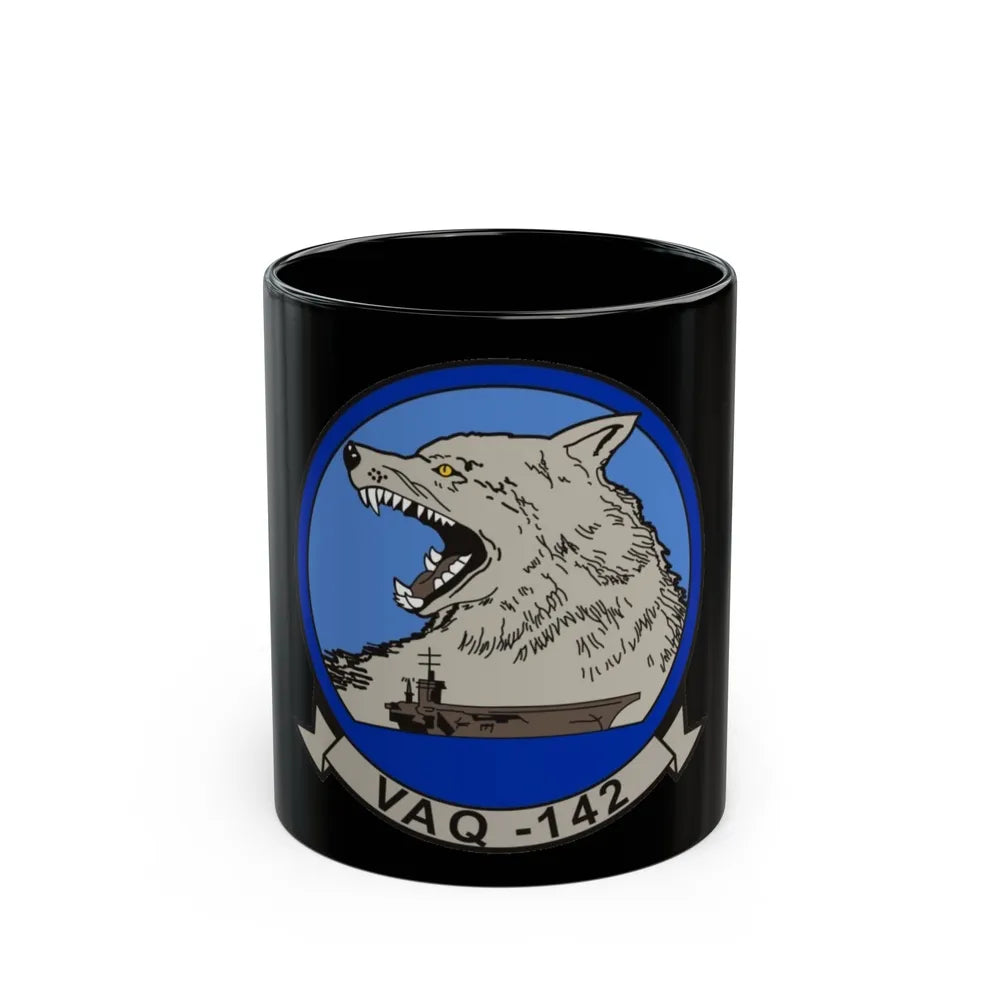 VAQ 142 (U.S. Navy) Black Coffee Mug-11oz-Go Mug Yourself