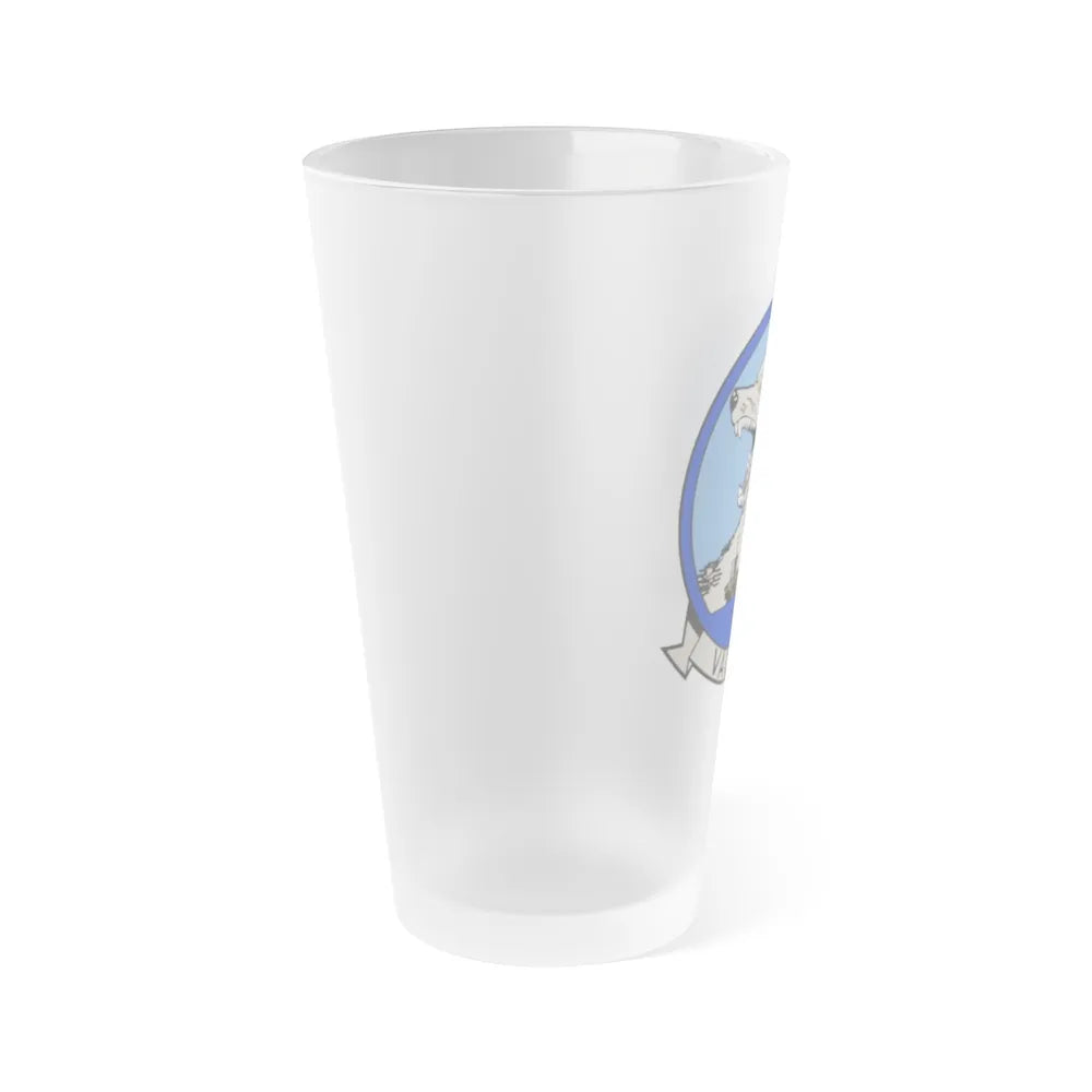 VAQ 142 (U.S. Navy) Frosted Pint Glass 16oz-Go Mug Yourself