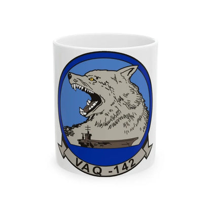 VAQ 142 (U.S. Navy) White Coffee Mug-11oz-Go Mug Yourself