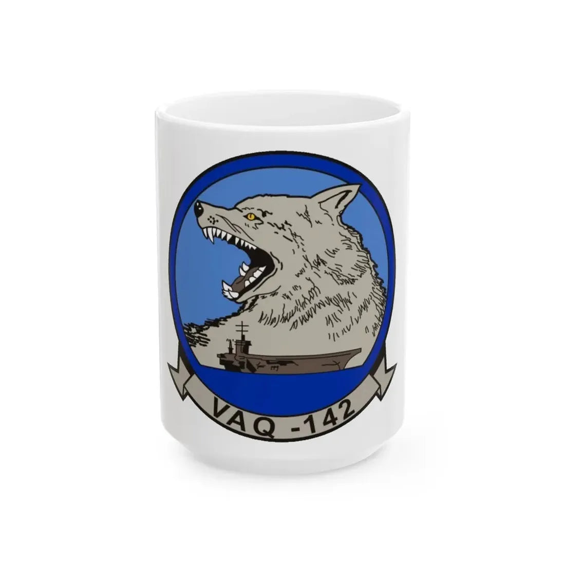 VAQ 142 (U.S. Navy) White Coffee Mug 15oz - Go Mug Yourself