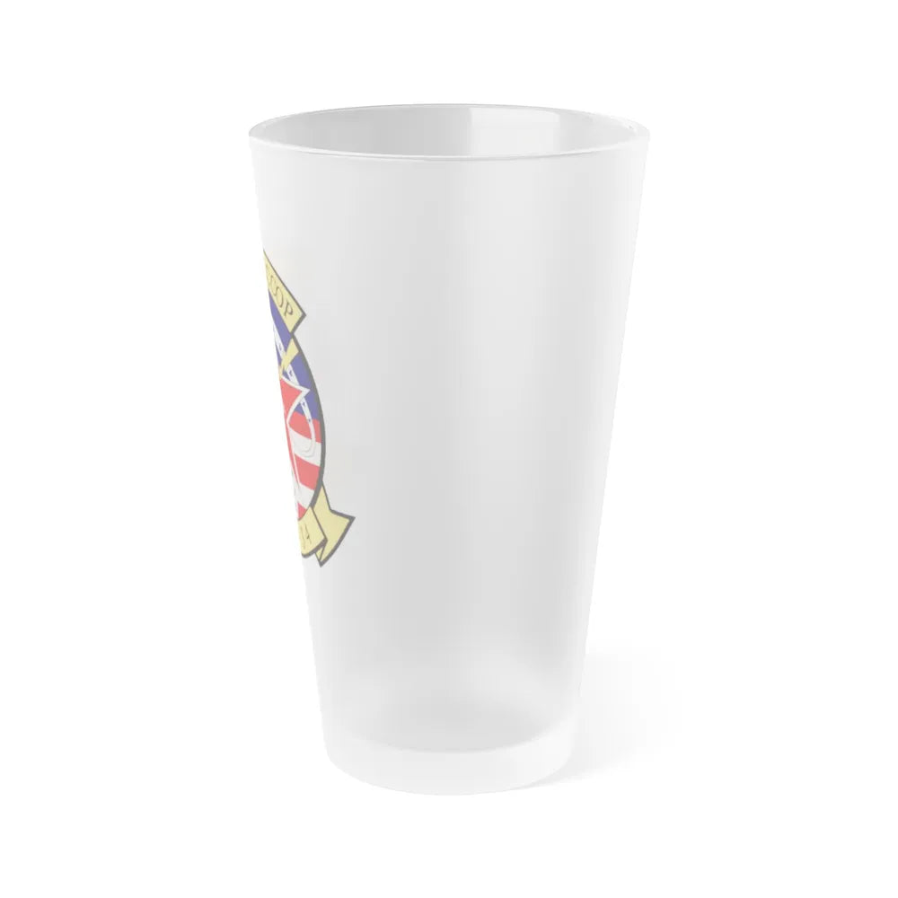 VAQ 34 Tactical Electronic Warfare Squadron 34 (U.S. Navy) Frosted Pint Glass 16oz-Go Mug Yourself