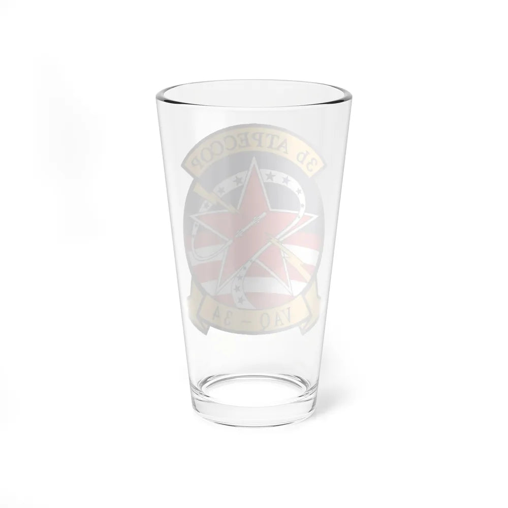 VAQ 34 Tactical Electronic Warfare Squadron 34 (U.S. Navy) Pint Glass 16oz-Go Mug Yourself