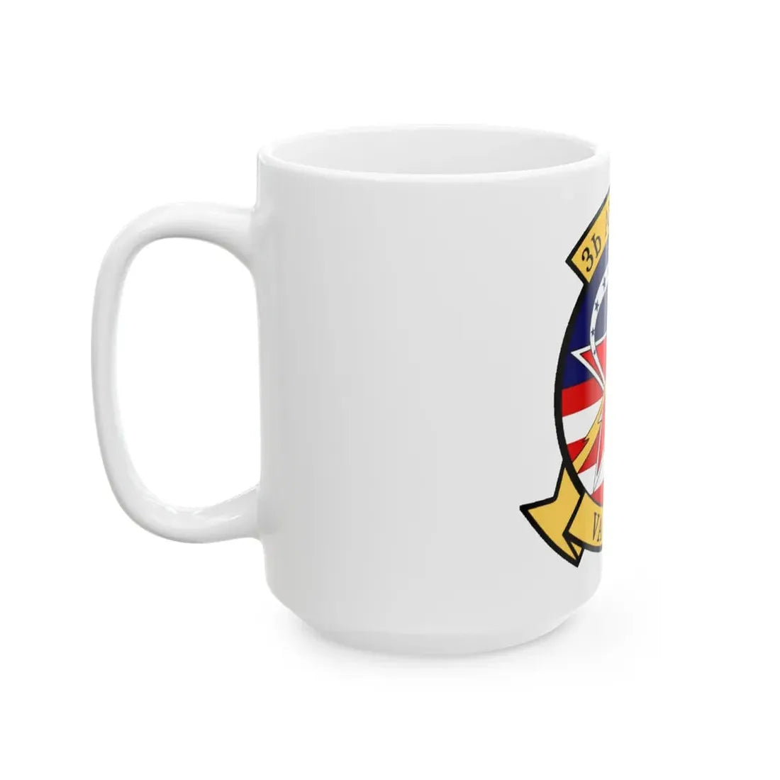 VAQ 34 Tactical Electronic Warfare Squadron 34 (U.S. Navy) White Coffee Mug - Go Mug Yourself