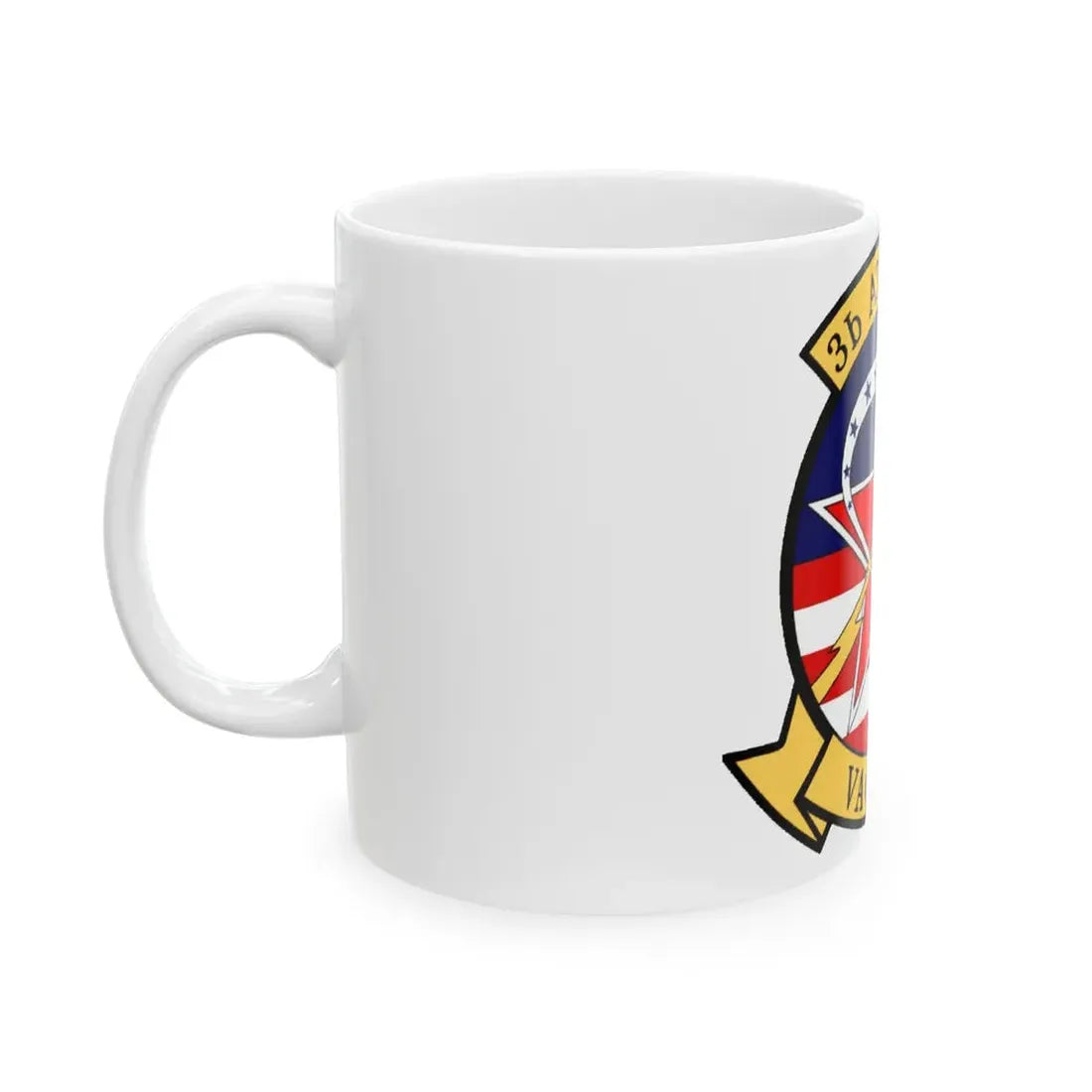 VAQ 34 Tactical Electronic Warfare Squadron 34 (U.S. Navy) White Coffee Mug - Go Mug Yourself