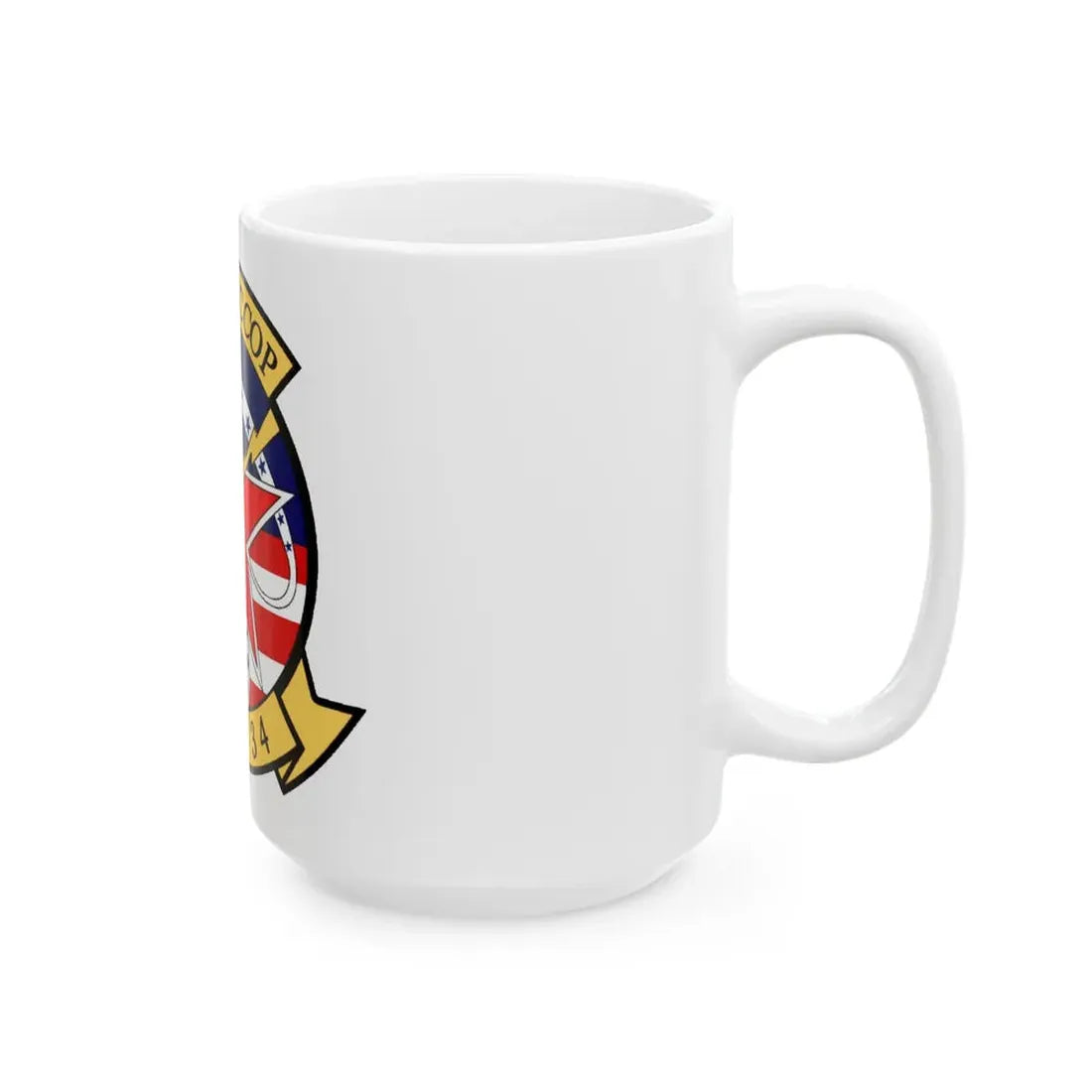 VAQ 34 Tactical Electronic Warfare Squadron 34 (U.S. Navy) White Coffee Mug - Go Mug Yourself