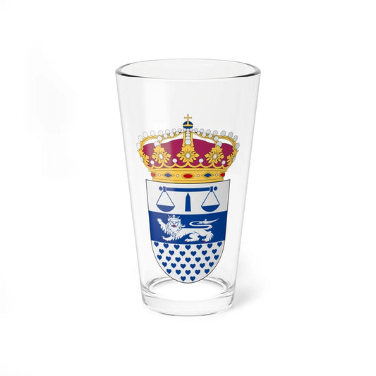 Varbergs tingsrätt vapen (Sweden) (Coat of Arms) Pint Glass 16oz 16oz - Go Mug Yourself