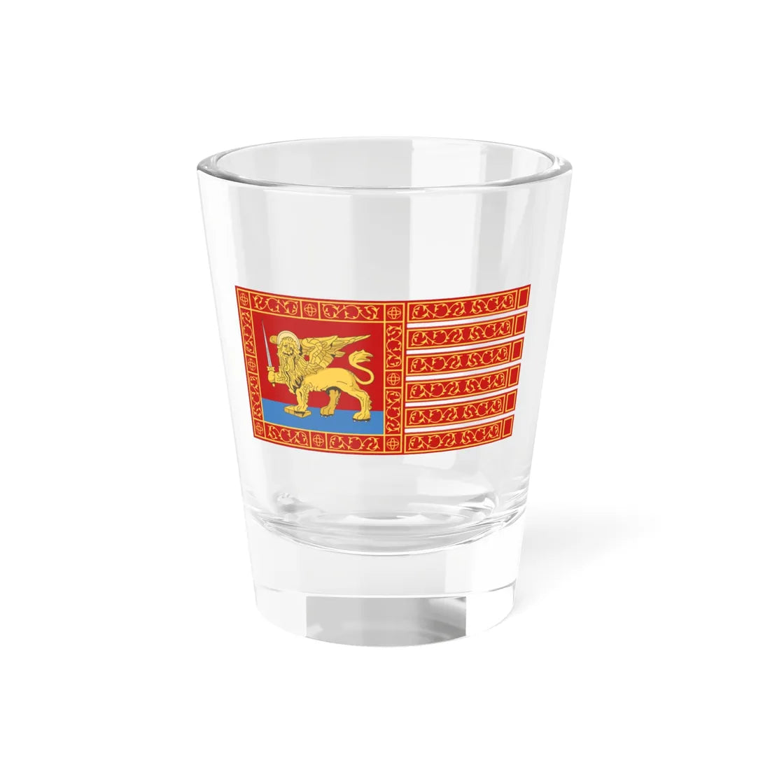 Variant war flag of the Serene Republic of Venice (Italy) Shot Glass 1.5oz - Go Mug Yourself