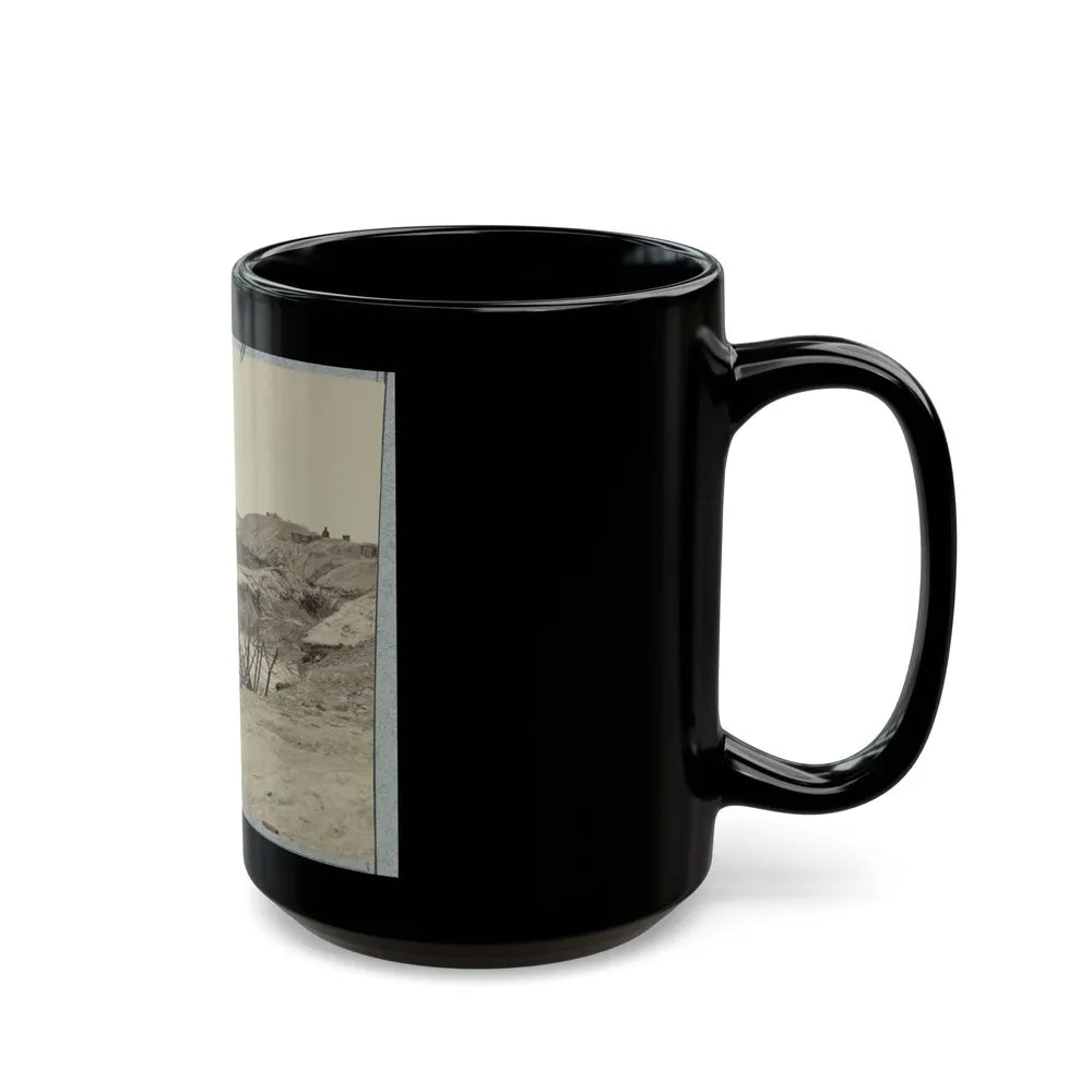 Variety Of Barricades In Use Near Petersburg, Virginia (U.S. Civil War) Black Coffee Mug-Go Mug Yourself