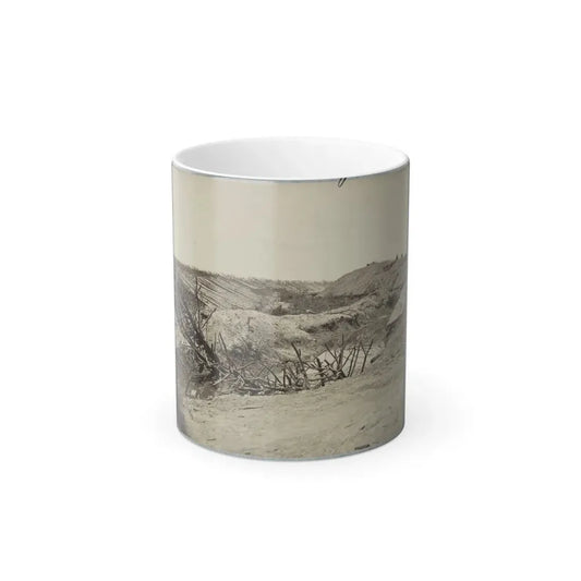 Variety of Barricades in Use Near Petersburg, Virginia (U.S. Civil War) Color Changing Coffee Mug 11oz Default Title 11oz - Go Mug Yourself