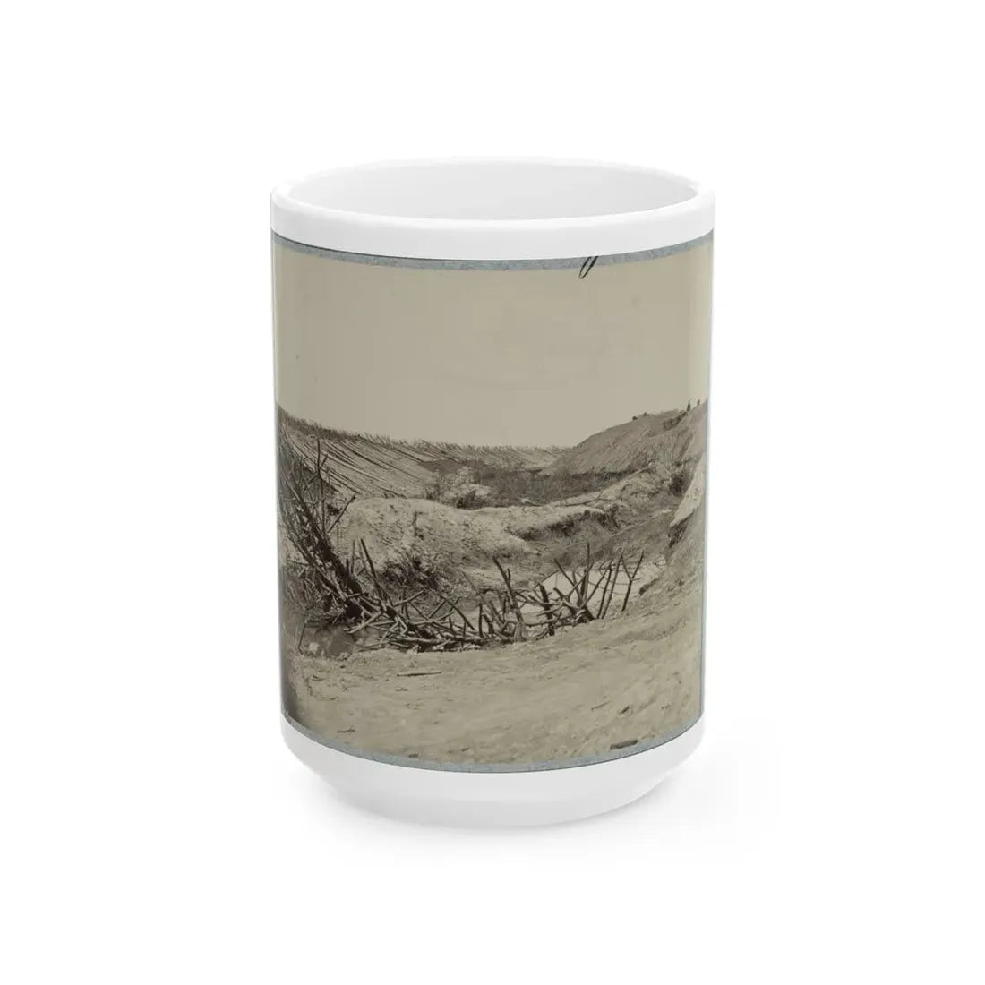 Variety Of Barricades In Use Near Petersburg, Virginia (U.S. Civil War) White Coffee Mug 15oz - Go Mug Yourself