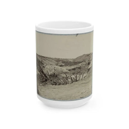 Variety Of Barricades In Use Near Petersburg, Virginia (U.S. Civil War) White Coffee Mug 15oz - Go Mug Yourself