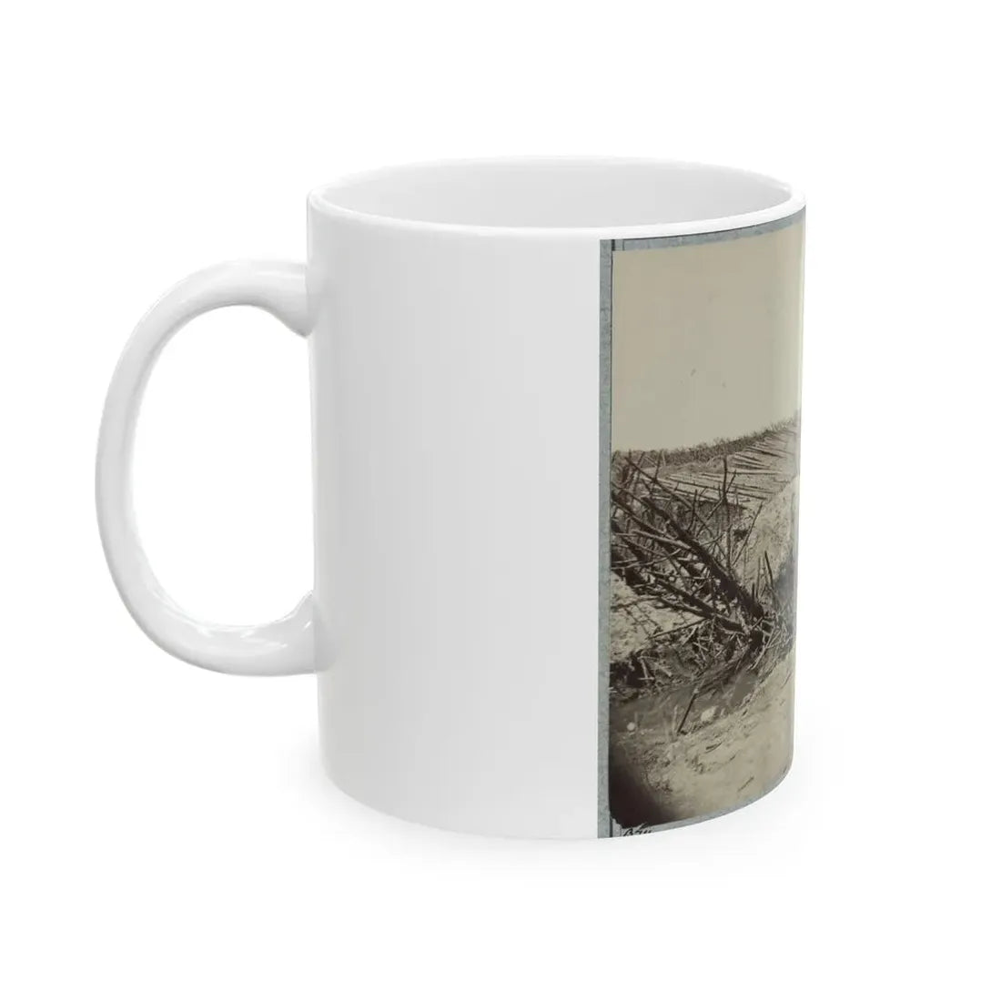 Variety Of Barricades In Use Near Petersburg, Virginia (U.S. Civil War) White Coffee Mug - Go Mug Yourself